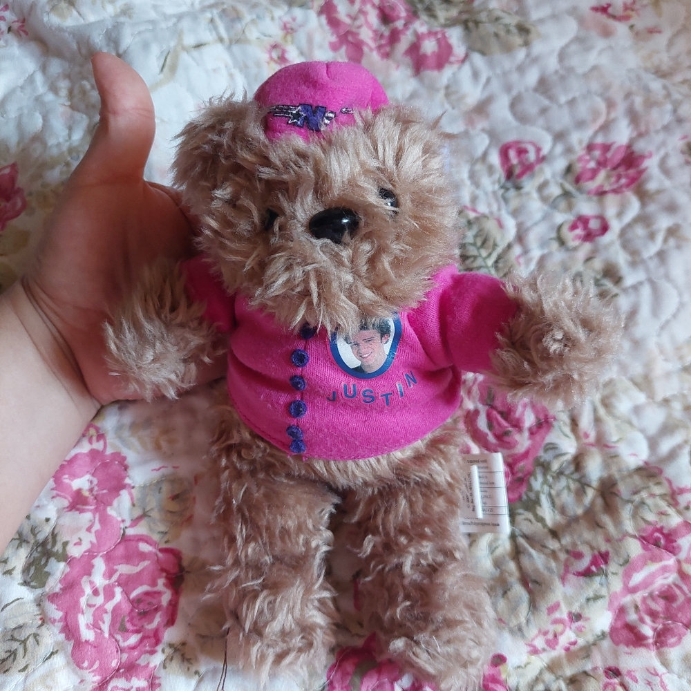 SOLD-Y2k Justin Timberlake Mini Teddy Bear Plushie - Picture 5 of 7